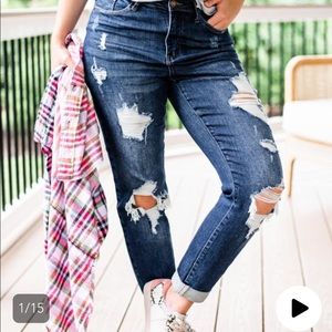 Size 13 Judy Blue boyfriend jeans.